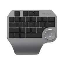 New Delux Mouse T11 Programmable One-handed Keypad Multifunctional Knob Compatible with Mac OS Windows&Mainstream Design
New Delux Mouse T11 Programmable One-handed Keypad Multifunctional Knob Compatible with Mac OS Windows&Mainstream Design