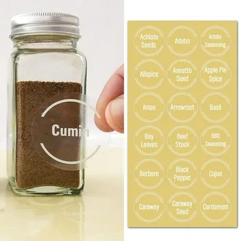 144pcs Transparent Waterproof Label Jars Bottle Fragrance Label Container Food Storage Box Clear Stickers Item Mark Kitchen Tool
144pcs Transparent Waterproof Label Jars Bottle Fragrance Label Container Food Storage Box Clear Stickers Item Mark Kitchen Tool