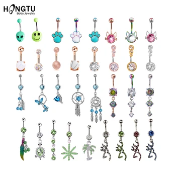 HONGTU 1PC Sexy Dangling Navel Piercing Belly Button Rings Bar Crystal Zircon for Woman 14g Ombligo Stud Barbell Body Jewelry
HONGTU 1PC Sexy Dangling Navel Piercing Belly Button Rings Bar Crystal Zircon for Woman 14g Ombligo Stud Barbell Body Jewelry