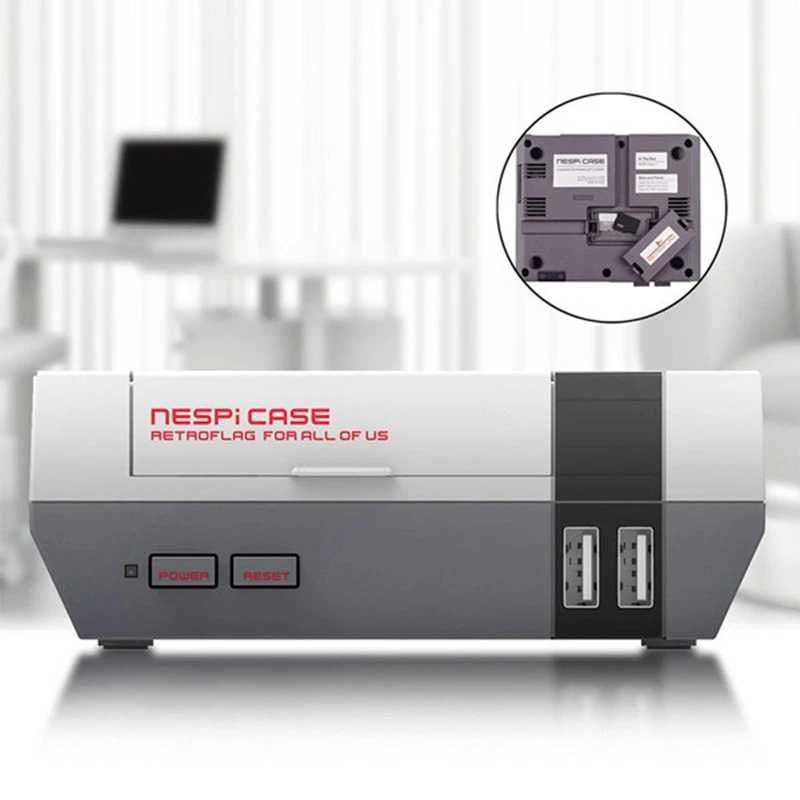Mini NES Retroflag Case with Cooling Fan Power Button RTC Function for Raspberry Pi 3 B+ /3/2B
Mini NES Retroflag Case with Cooling Fan Power Button RTC Function for Raspberry Pi 3 B+ /3/2B