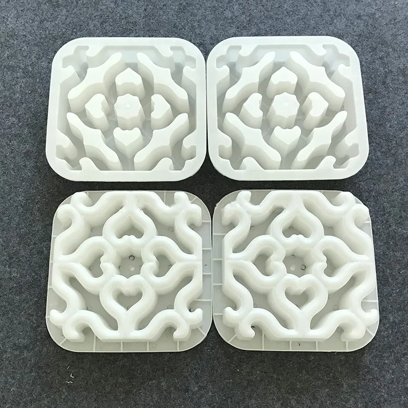 Description Picture 4 of itemCement Antique Brick Mold Square Garden wall Making Brick Mould 3D Carving Anti-Slip Concrete Plastic Paving Molds 30x30x6cm