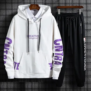 Sports Two Piece Suit Male Season Student Leisure Loose Lian Hat Sweater Handsome Teenagers Chao Brand Men's Wear
Sports Two Piece Suit Male Season Student Leisure Loose Lian Hat Sweater Handsome Teenagers Chao Brand Men's Wear