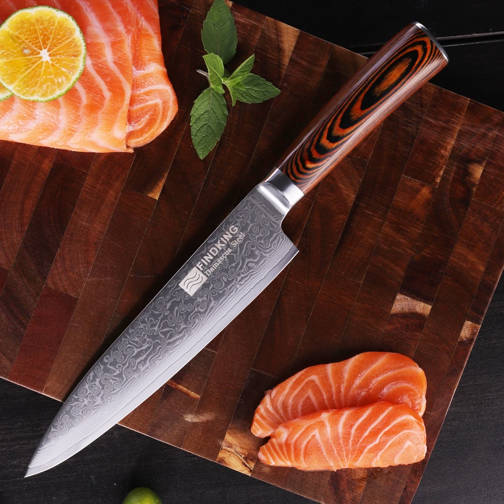 FINDKING Kitchen Knives 2022 Best Damascus Steel Blade Wood Handle 8 inch Chef Knife 67 Layers Damascus Kitchen Accessories
FINDKING Kitchen Knives 2022 Best Damascus Steel Blade Wood Handle 8 inch Chef Knife 67 Layers Damascus Kitchen Accessories