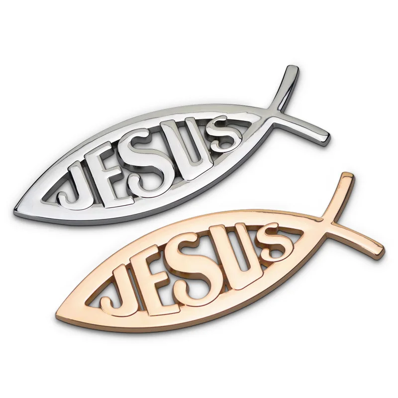 1 Pcs 3D Metal Jesus Fish Symbol Car Sticker Logo Sign Badge Applique Christian Car Motorcycle Styling Decoration Accessories
1 Pcs 3D Metal Jesus Fish Symbol Car Sticker Logo Sign Badge Applique Christian Car Motorcycle Styling Decoration Accessories