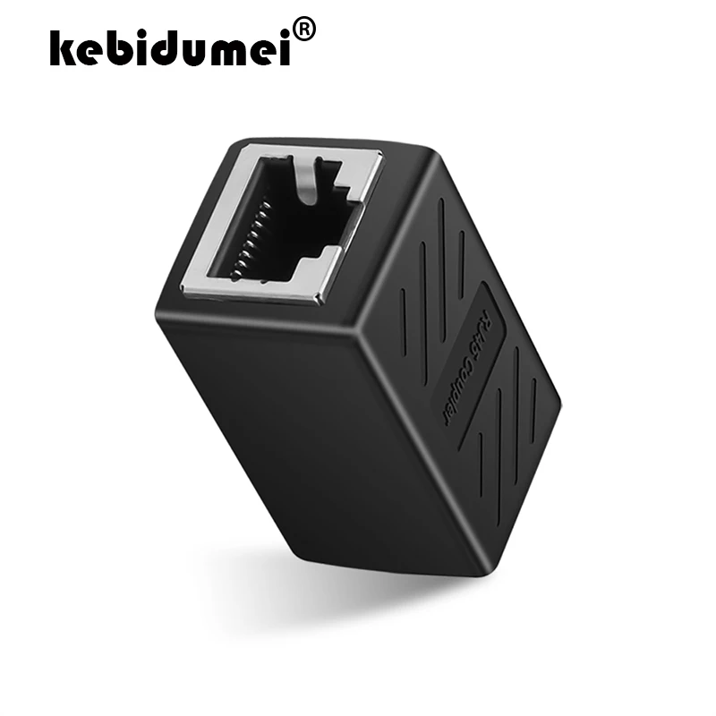 Удлинитель kebidumei RJ45 переходник мама для сетевого LAN соединителя Ethernet кабельный