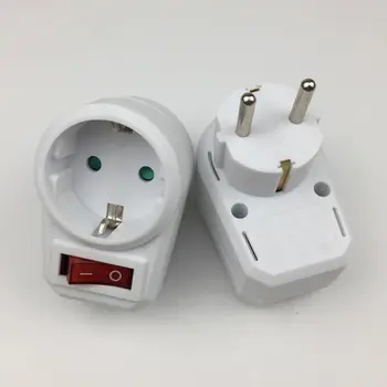 European Conversion Plug 1 to 1 Way Power Adapter Adaptor with Switch 16A AC250V 875F
European Conversion Plug 1 to 1 Way Power Adapter Adaptor with Switch 16A AC250V 875F