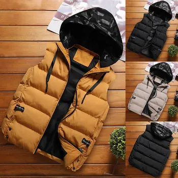 Spring Autumn Men New Stylish 2020 Down Vest Men's Warm Sleeveless Jacket Male Winter Waistcoat Hooded Vest Casual Coats
Spring Autumn Men New Stylish 2020 Down Vest Men's Warm Sleeveless Jacket Male Winter Waistcoat Hooded Vest Casual Coats