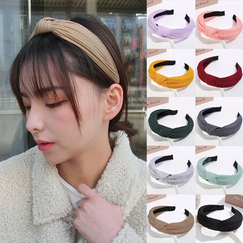 Korean Fashion Solid Color Women Headbands Autumn Winter Wide Cross Knotted Elastic Hair Hoop Girls Elegant Female Headwear
Korean Fashion Solid Color Women Headbands Autumn Winter Wide Cross Knotted Elastic Hair Hoop Girls Elegant Female Headwear