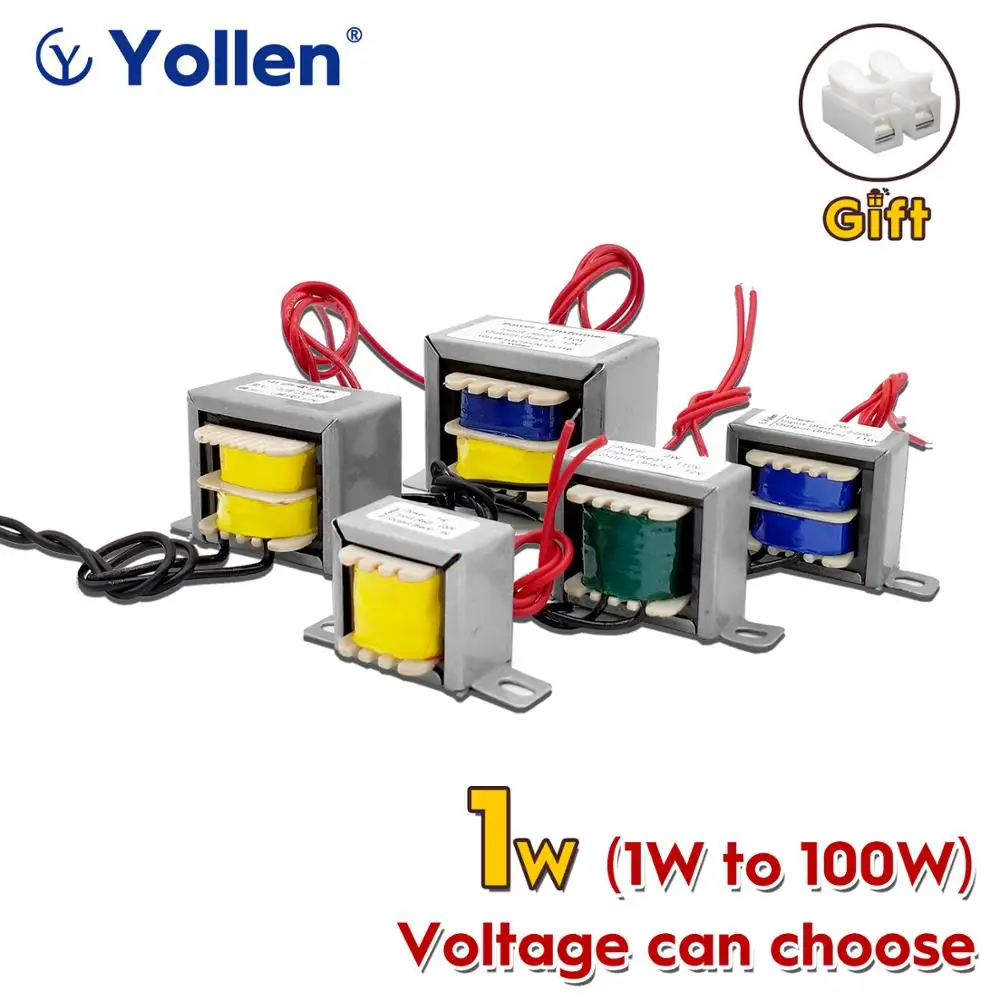 EI 1 Вт силовой трансформатор 1VA аудио напряжение индивидуальный 220 В/380 В/110 В до 9