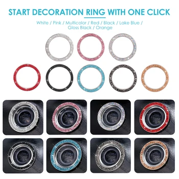 1.25" Auto Car Bling Decorative Accessories Automobiles Start Switch Button Decorative Diamond Rhinestone Ring Circle Trim
1.25" Auto Car Bling Decorative Accessories Automobiles Start Switch Button Decorative Diamond Rhinestone Ring Circle Trim