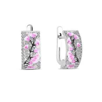 Fashion Jewelry Women Beautiful Flower Petal Enamel Dangle Earrings Elegant Temperament Blooming Earrings Bohemia Jewelry
Fashion Jewelry Women Beautiful Flower Petal Enamel Dangle Earrings Elegant Temperament Blooming Earrings Bohemia Jewelry