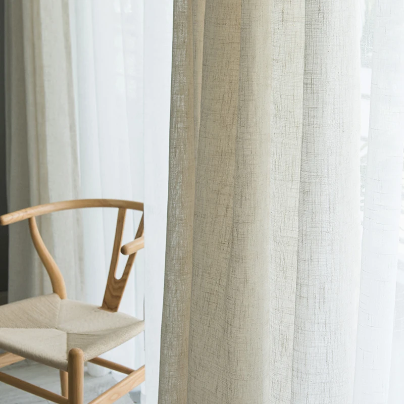 Modern Japanese style linen curtain Thicken gauze curtain contracted bedroom wave window balcony gauze shading window screen
Modern Japanese style linen curtain Thicken gauze curtain contracted bedroom wave window balcony gauze shading window screen