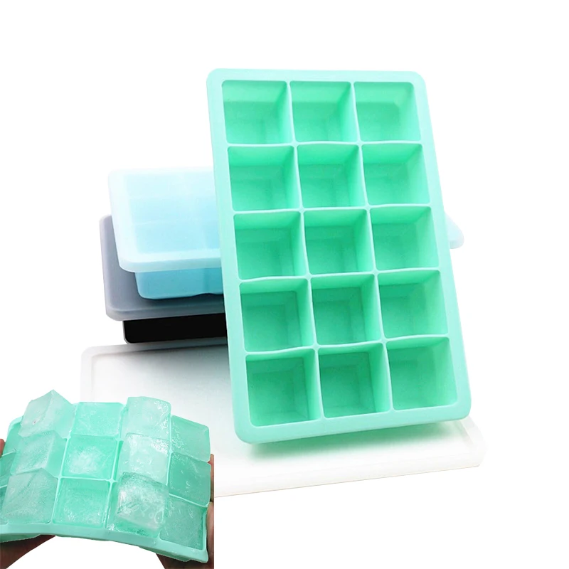 15 Grids Silicone Square Shape Form Ice Cube Mold Tray Fruit Popsicle Ice Cream Maker for Wine Kitchen Bar Drinking Accessories
15 Grids Silicone Square Shape Form Ice Cube Mold Tray Fruit Popsicle Ice Cream Maker for Wine Kitchen Bar Drinking Accessories