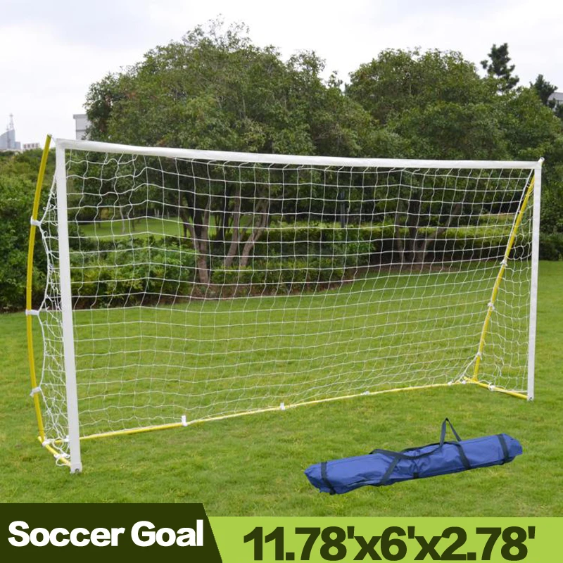 Outdoor Portable Football Training Soccer Goal Garden 12' X 6' Soccer Net Nelon Net Sport Training (With Frame)
Outdoor Portable Football Training Soccer Goal Garden 12' X 6' Soccer Net Nelon Net Sport Training (With Frame)