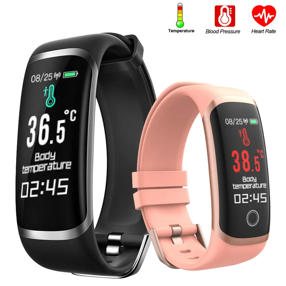 Body Temperature Smart Bracelet Men Women Smart Band Watches Heart Rate Fitness Tracker Bracelet Blood Pressure For Android IOS
Body Temperature Smart Bracelet Men Women Smart Band Watches Heart Rate Fitness Tracker Bracelet Blood Pressure For Android IOS