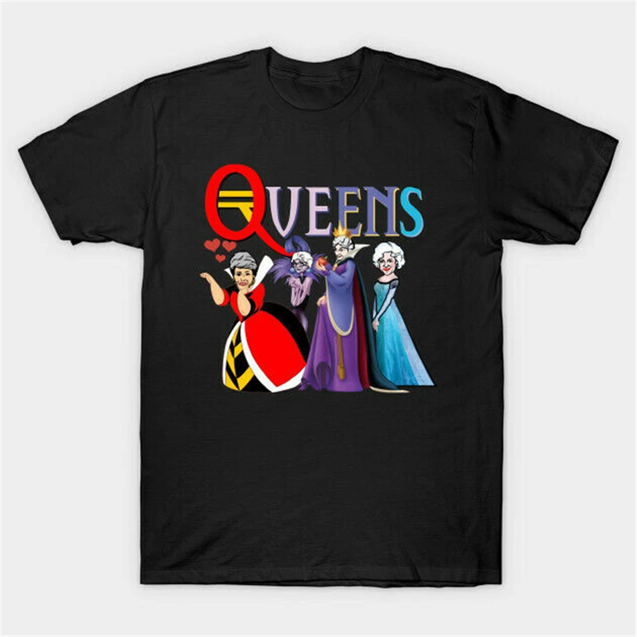 Golden Queens Golden Girls Parody Evil Queen Red Queen Elsa Black T-Shirt S-6Xl Stylish Custom Tee Shirt 
Golden Queens Golden Girls Parody Evil Queen Red Queen Elsa Black T-Shirt S-6Xl Stylish Custom Tee Shirt