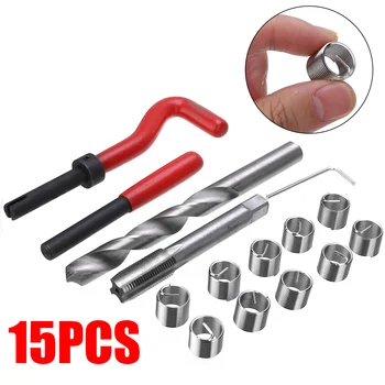 15pcs Restoring Damaged Threads Repairing Tool Kit Insert Thread Repair Drill Tap Twist Hand Tools M12x1.25x16.3mm
15pcs Restoring Damaged Threads Repairing Tool Kit Insert Thread Repair Drill Tap Twist Hand Tools M12x1.25x16.3mm