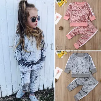 New Baby Girls Clothes Gold Velvet Long Sleeve Suit Boys Clothing 2pcs Kids Clothing Toddler Winter Clothes Girls Fall Outfits
New Baby Girls Clothes Gold Velvet Long Sleeve Suit Boys Clothing 2pcs Kids Clothing Toddler Winter Clothes Girls Fall Outfits