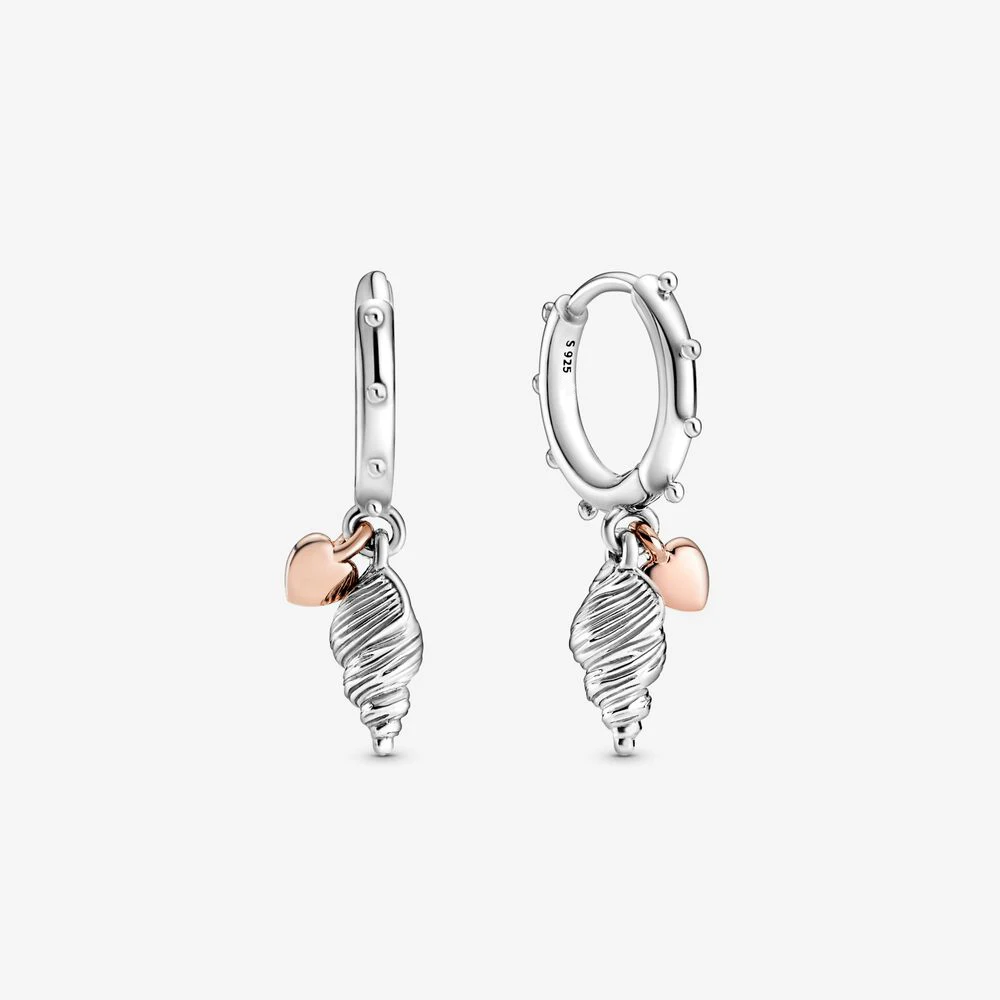 Genuine 925 Sterling Silver Heart & Conch Shell Hoop Earrings for Women Elegant Wedding Statement Jewelry Brincos
Genuine 925 Sterling Silver Heart & Conch Shell Hoop Earrings for Women Elegant Wedding Statement Jewelry Brincos