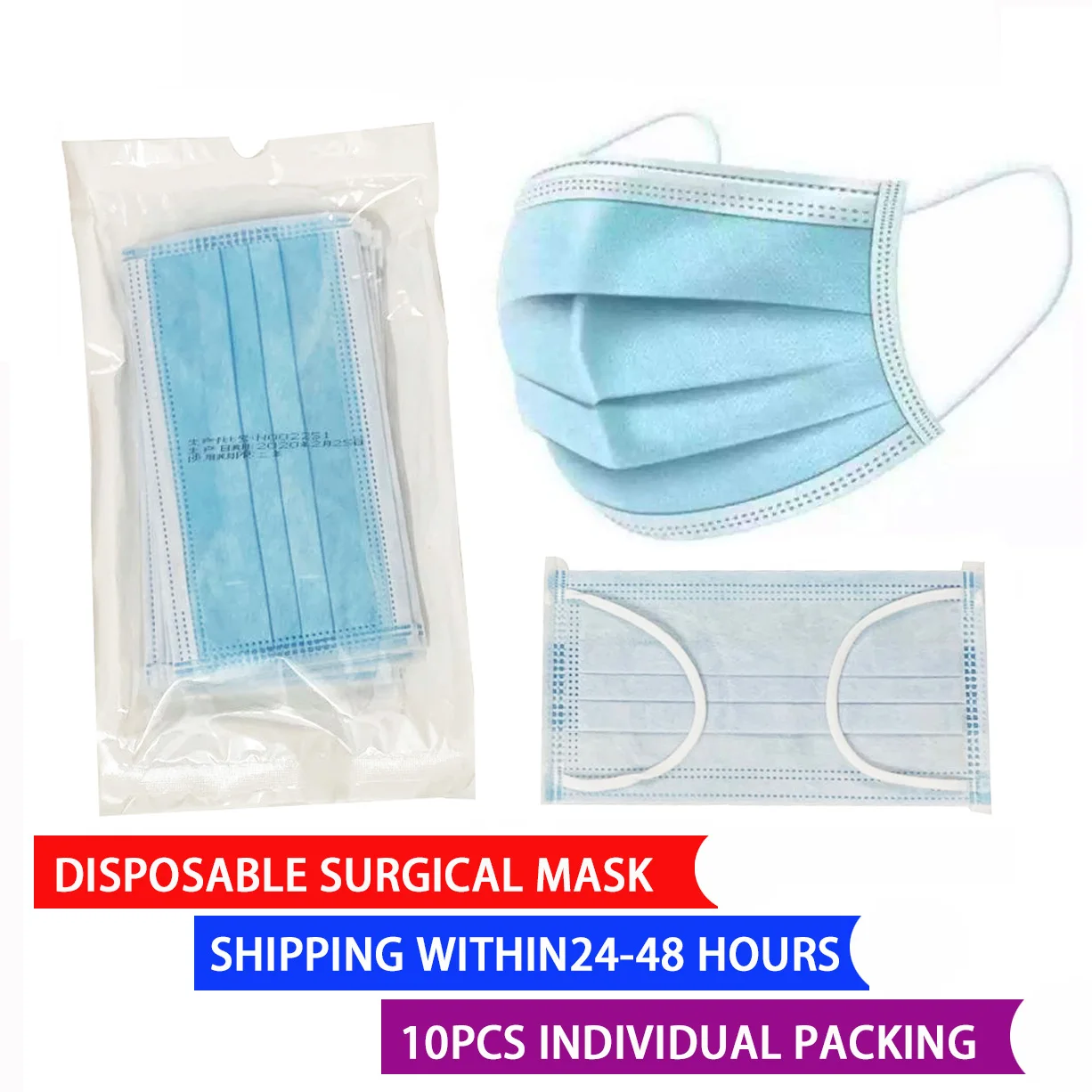 3 PLY Disposable Protective Face Mask 99% Filteration Professional Face Mask with Earloop
3 PLY Disposable Protective Face Mask 99% Filteration Professional Face Mask with Earloop