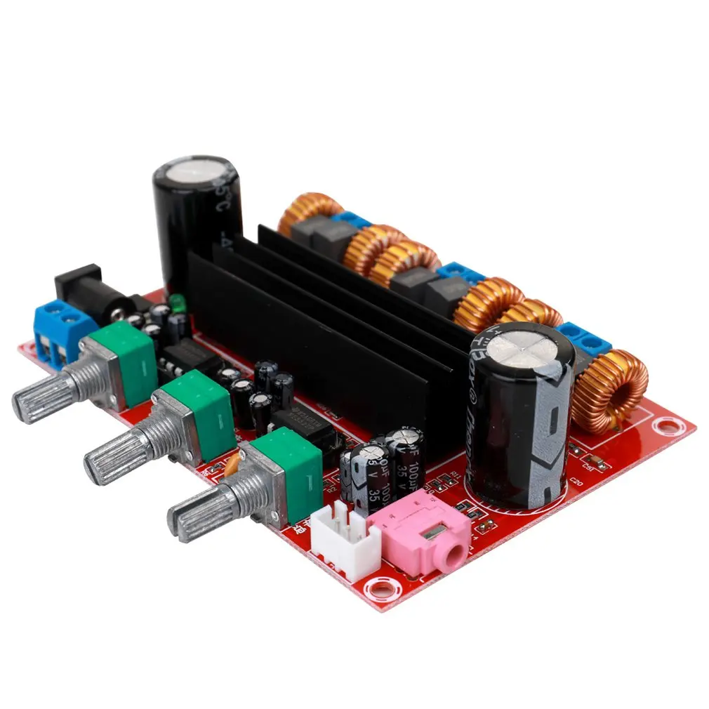Xh-M139 2.1 Channel Digital Power Amplifier Board 12V-24V Wide Voltage Tpa3116D2 2*50W+100W | Электроника