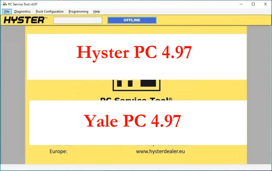 2021 hyster Yale инструмент для обслуживания ПК v 4 97 v4.97 программа диагностики и