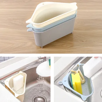 1PC Kitchen Triangular Sink Strainer Drain Vegetable Fruit Drainer Basket Suction Cup Sponge Rack Storage ToolSink Filter Shelf
1PC Kitchen Triangular Sink Strainer Drain Vegetable Fruit Drainer Basket Suction Cup Sponge Rack Storage ToolSink Filter Shelf