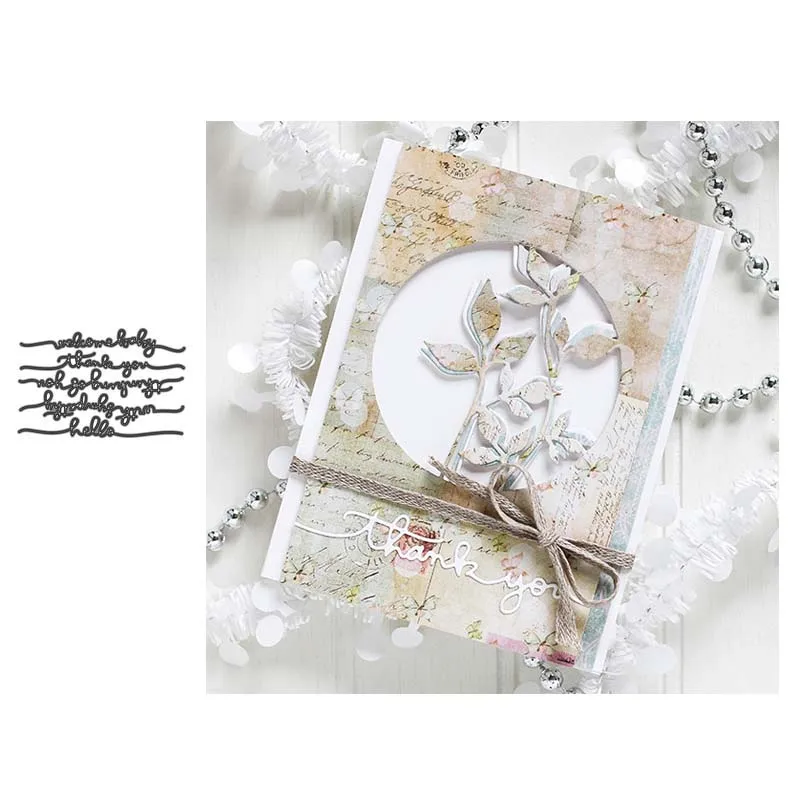 Daily languages Metal Cutting Dies Scrapbooking For Paper Embossing Frame Card Dies Set
Daily languages Metal Cutting Dies Scrapbooking For Paper Embossing Frame Card Dies Set