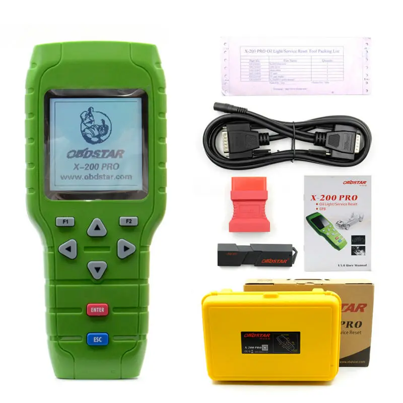 OBDSTAR X-200 X200 Pro A+B Type for Oil Reset + OBD Software + EPB Function Update Online
OBDSTAR X-200 X200 Pro A+B Type for Oil Reset + OBD Software + EPB Function Update Online