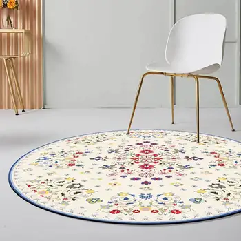 Fashion Simple Fresh Pattern Beige Ethnic Style Round Living Room Bedroom Non-slip Mat Carpet Customization
Fashion Simple Fresh Pattern Beige Ethnic Style Round Living Room Bedroom Non-slip Mat Carpet Customization