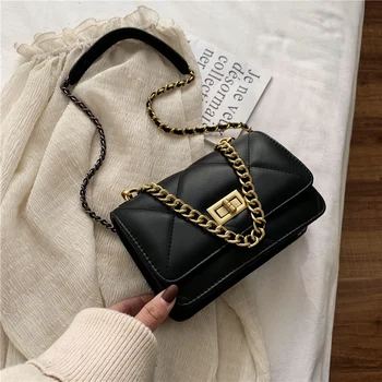 2020 New Women Bag Fashion Casual Messenger Bag Lattice Chain Bag Shoulder Bag Pure Color PU Handbag Mobile Phone Handbag
2020 New Women Bag Fashion Casual Messenger Bag Lattice Chain Bag Shoulder Bag Pure Color PU Handbag Mobile Phone Handbag