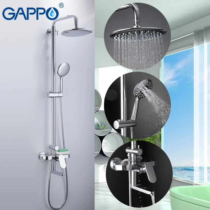 Смеситель для душа GAPPO кран ванны душевая лейка Водопад|faucet set|shower mixer tapshower taps |