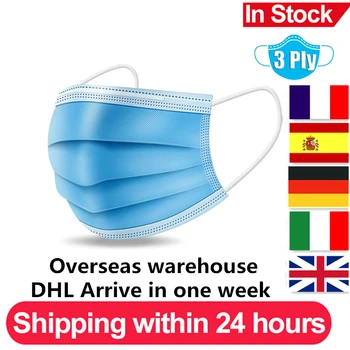 Overseas warehouse In Stock 50Pcs Disposable 3-Layer Medical Mask Face Mouth Masks Filter Non Woven Earloops Medical Masks 
Overseas warehouse In Stock 50Pcs Disposable 3-Layer Medical Mask Face Mouth Masks Filter Non Woven Earloops Medical Masks