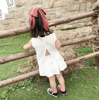 2020 new girls 2 pcs hollow out set vest+skirt fashion summer girls suit 1-6 years HV752
2020 new girls 2 pcs hollow out set vest+skirt fashion summer girls suit 1-6 years HV752