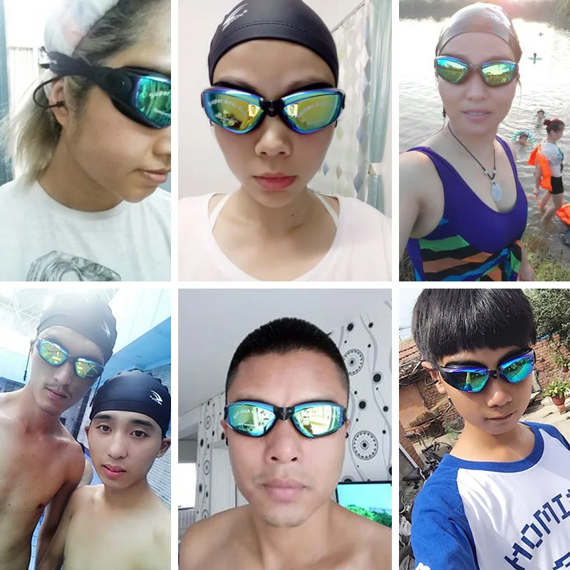 Factory Sales Goggles Anti-fog Big Box Electroplated Prescription Swimming Goggles Men's Colorful Swimming Glasses nv dai Earplu
Factory Sales Goggles Anti-fog Big Box Electroplated Prescription Swimming Goggles Men's Colorful Swimming Glasses nv dai Earplu