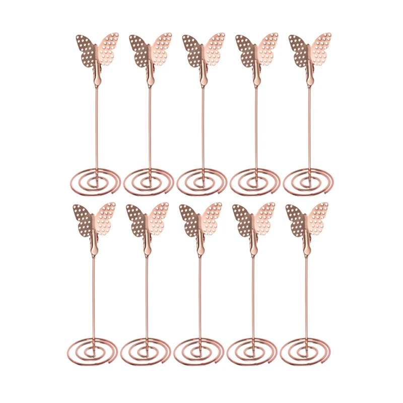 10Pcs Cool Wedding Place Card Holder Romantic Butterfly Shape Photo Clip Table Number Stand Photo Folder Wedding Supplies
10Pcs Cool Wedding Place Card Holder Romantic Butterfly Shape Photo Clip Table Number Stand Photo Folder Wedding Supplies