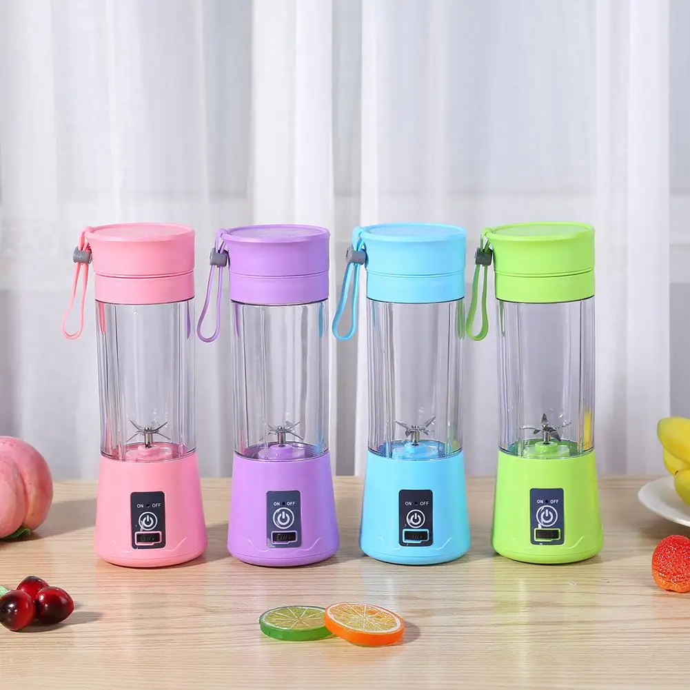 380ml 6 Blades Electric Fruit Juicer Mini USB Portable Smoothie Maker Blender Machine Sports Bottle Juicing Cup Kitchen | Бытовая