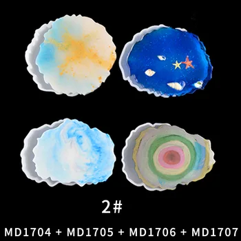 4pcs/set Coaster Making Mold Set DIY Crystal Epoxy Resin Silicone Cup Mat Moulds For Handmade Handicraft Craft
4pcs/set Coaster Making Mold Set DIY Crystal Epoxy Resin Silicone Cup Mat Moulds For Handmade Handicraft Craft