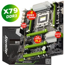 Atermiter x79 turbo placa-mãe lga2011 atx usb3.0 sata3 pci-e nvme m.2 ssd suporte reg memória ecc e xeon e5 processador(China)