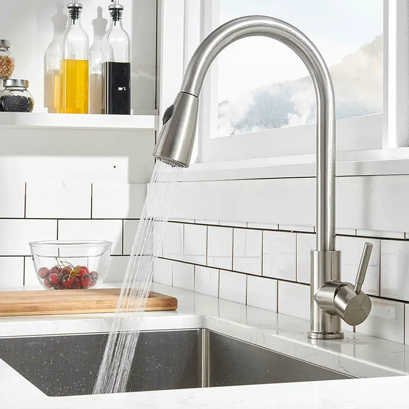 Kitchen Sink Faucet Pull Down Sprayer with 10 Inch Cover Mixer Tap for Home P666
Kitchen Sink Faucet Pull Down Sprayer with 10 Inch Cover Mixer Tap for Home P666