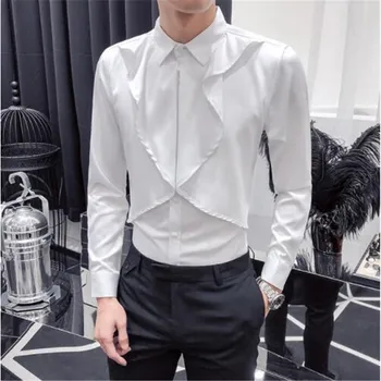 Gentlemen Shirt Men 2019 Brand New Slim Fit Mens Casual Shirts All Match Streetwear Men Shirt Long Sleeve Prom Tuxedo D
Gentlemen Shirt Men 2019 Brand New Slim Fit Mens Casual Shirts All Match Streetwear Men Shirt Long Sleeve Prom Tuxedo D