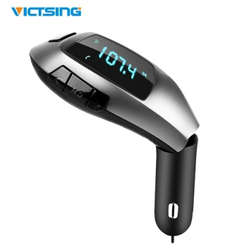 VicTsing LCD Screen Wireless Bluetooth FM Transmitter Car Kit Hands-free Calls MP3 Player USB Charger Foldable FM Transmitter
VicTsing LCD Screen Wireless Bluetooth FM Transmitter Car Kit Hands-free Calls MP3 Player USB Charger Foldable FM Transmitter