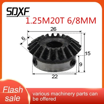 One 1.25module 20ooth standard inner bore, inner bore 6-8mm gear tooth spiral bevel gear
One 1.25module 20ooth standard inner bore, inner bore 6-8mm gear tooth spiral bevel gear