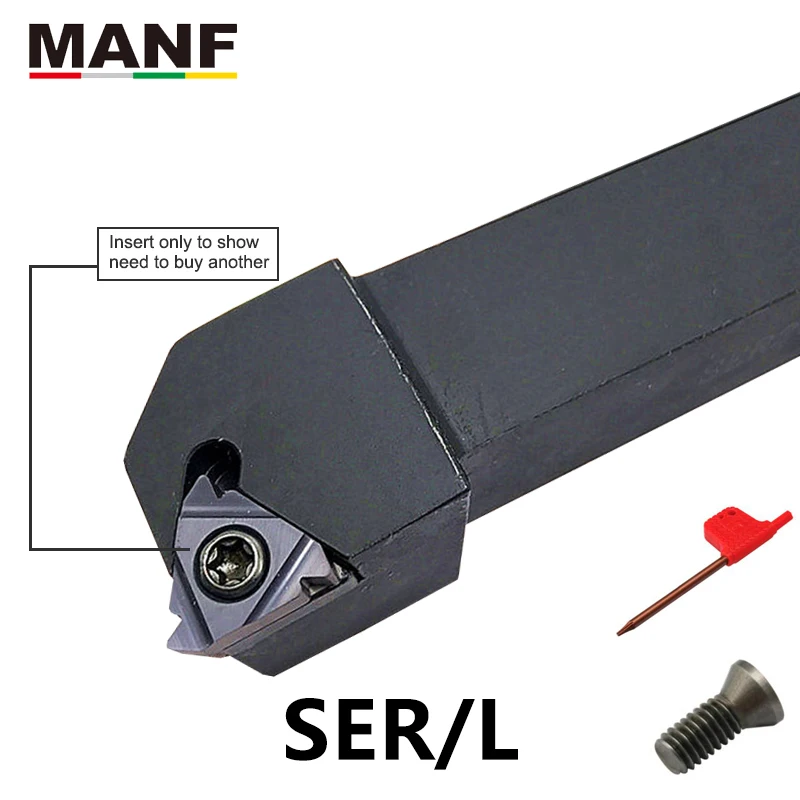 MANF SER1616H16 lathe tools 16mm CNC Lathe Machining Cutter External Threaded Tools lathe threading tool Turning Holder tools
MANF SER1616H16 lathe tools 16mm CNC Lathe Machining Cutter External Threaded Tools lathe threading tool Turning Holder tools