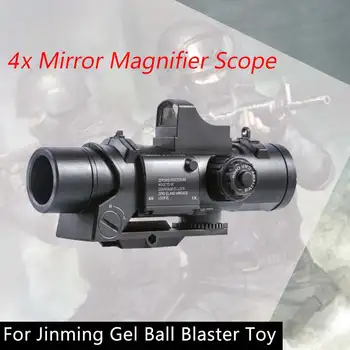 4X Mirror Magnifier Scope with Red Dot Sights For Jinming Gel Ball Water Toy 4X Sight for Gel Ball Toy 
4X Mirror Magnifier Scope with Red Dot Sights For Jinming Gel Ball Water Toy 4X Sight for Gel Ball Toy