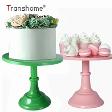 Transhome queque suporte mesa de sobremesa de metal alta bandeja bolo natal festa de aniversário casamento macaron queque rack suporte de casamento(China)