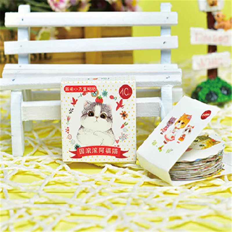 40pcs/pack Kawaii Cartoon Fat Cat Scrapbooking Sticker DIY Photo Album Decoration Bullet Dairy Sticker Making Gift for Kids
40pcs/pack Kawaii Cartoon Fat Cat Scrapbooking Sticker DIY Photo Album Decoration Bullet Dairy Sticker Making Gift for Kids