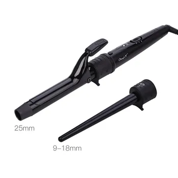 Hair Curler 25mm with Interchangeable Ultra-Thin Curling Wands 9-18mm for Small Curls with Temperature Adjusted Dual Voltage 30
Hair Curler 25mm with Interchangeable Ultra-Thin Curling Wands 9-18mm for Small Curls with Temperature Adjusted Dual Voltage 30