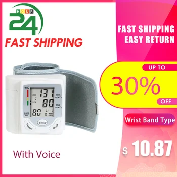 Tonometer Blood Pressure Monitor Digital Electronic Blood Pressure Meter Portable Household Sphygmomanometer Wrist Band Type
Tonometer Blood Pressure Monitor Digital Electronic Blood Pressure Meter Portable Household Sphygmomanometer Wrist Band Type