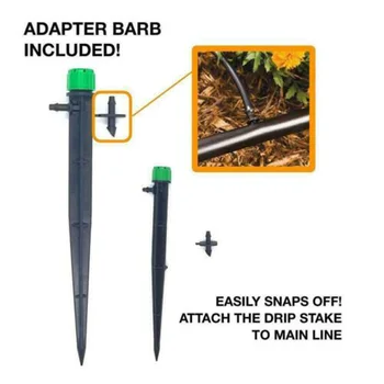 100 Pcs Micro Bubbler Drip Irrigation Adjustable Emitter Stake Water-Dripper For Use With Any 1/4 Inch Tubing Size - 4 To 7 Mm
100 Pcs Micro Bubbler Drip Irrigation Adjustable Emitter Stake Water-Dripper For Use With Any 1/4 Inch Tubing Size - 4 To 7 Mm